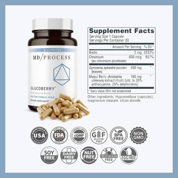 What is GlucoBerry explanation of a natural formula that supports healthy blood sugar levels